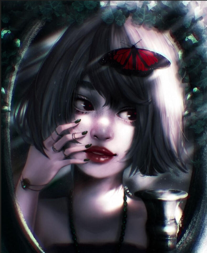 Mirror girlie - commission piece (2019)